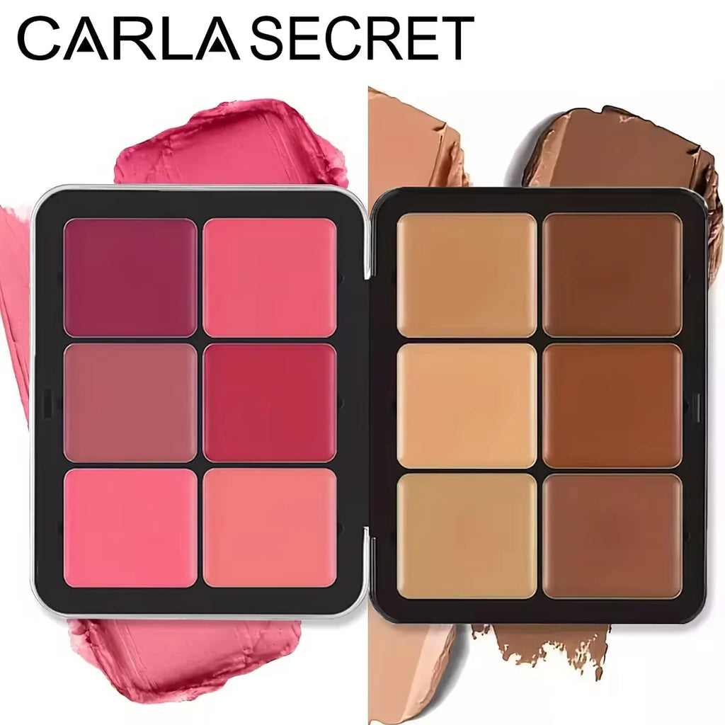 Palette Correcteur & Blush 12 Couleurs – Contour Mat et Enlumineur pour le Teint