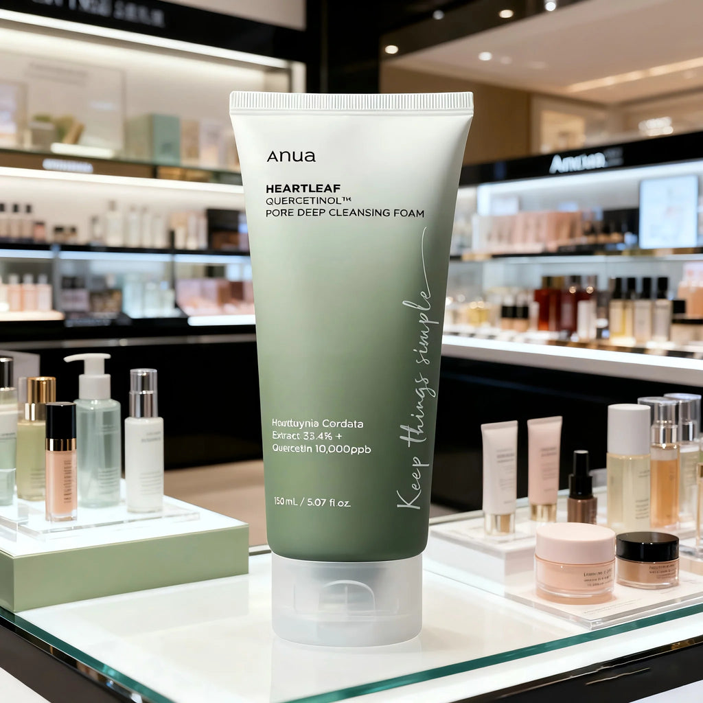 ANUA Heartleaf Quercetin Deep Pore Cleanser – BHA & Hyaluronic Acid Korean Skincare