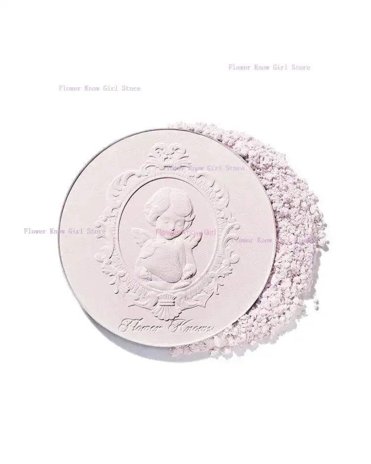 Poudre Pressée Flower Knows Cupidon Fraise - Matifiante Soft Focus Contrôle Sébum Teinte Cloud Blue