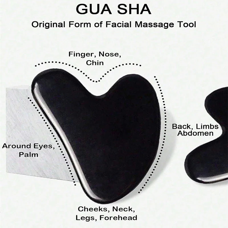 Rouleau de massage visage – Outil Gua Sha lifting et contouring (1/2/3 pièces)