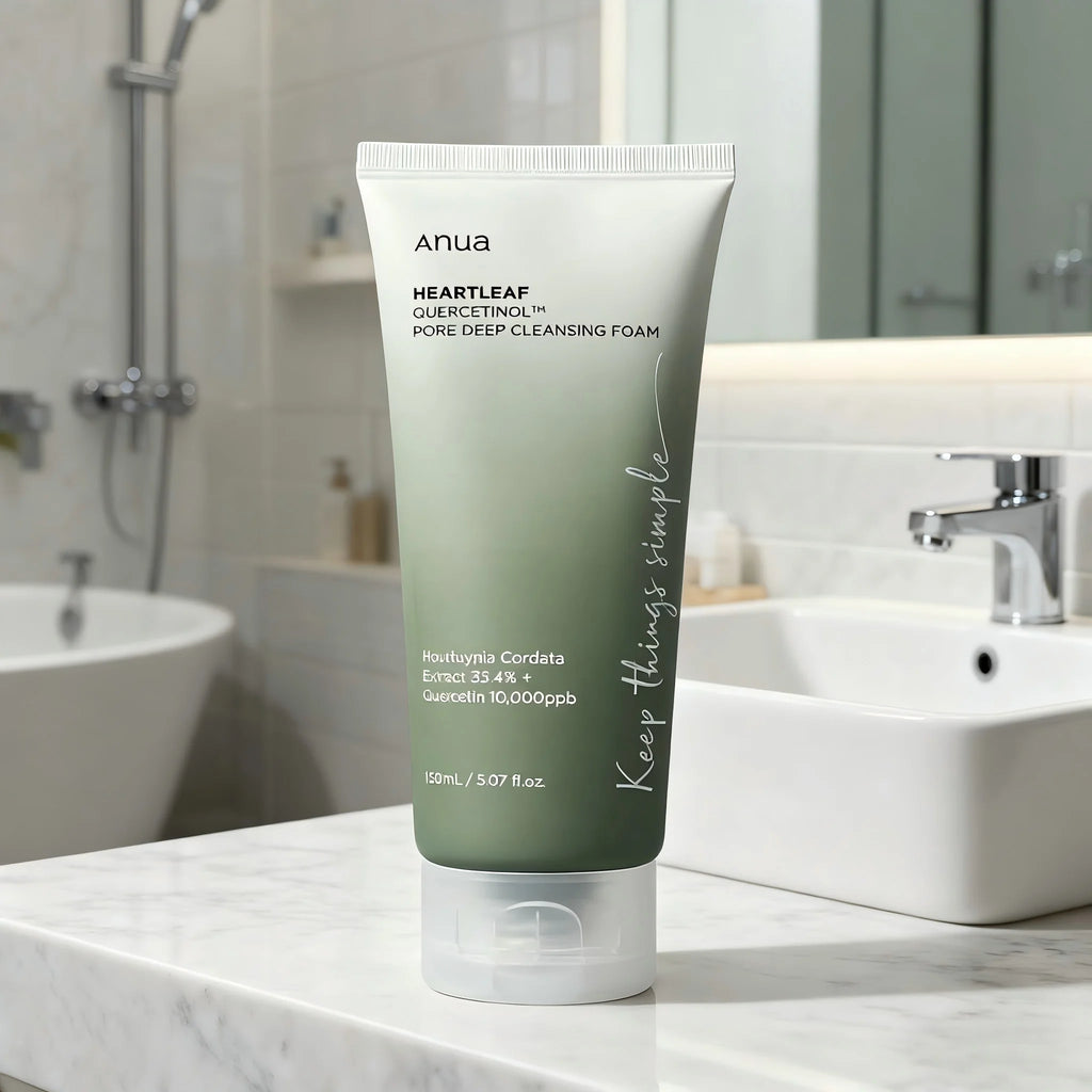 ANUA Heartleaf Quercetin Deep Pore Cleanser – BHA & Hyaluronic Acid Korean Skincare