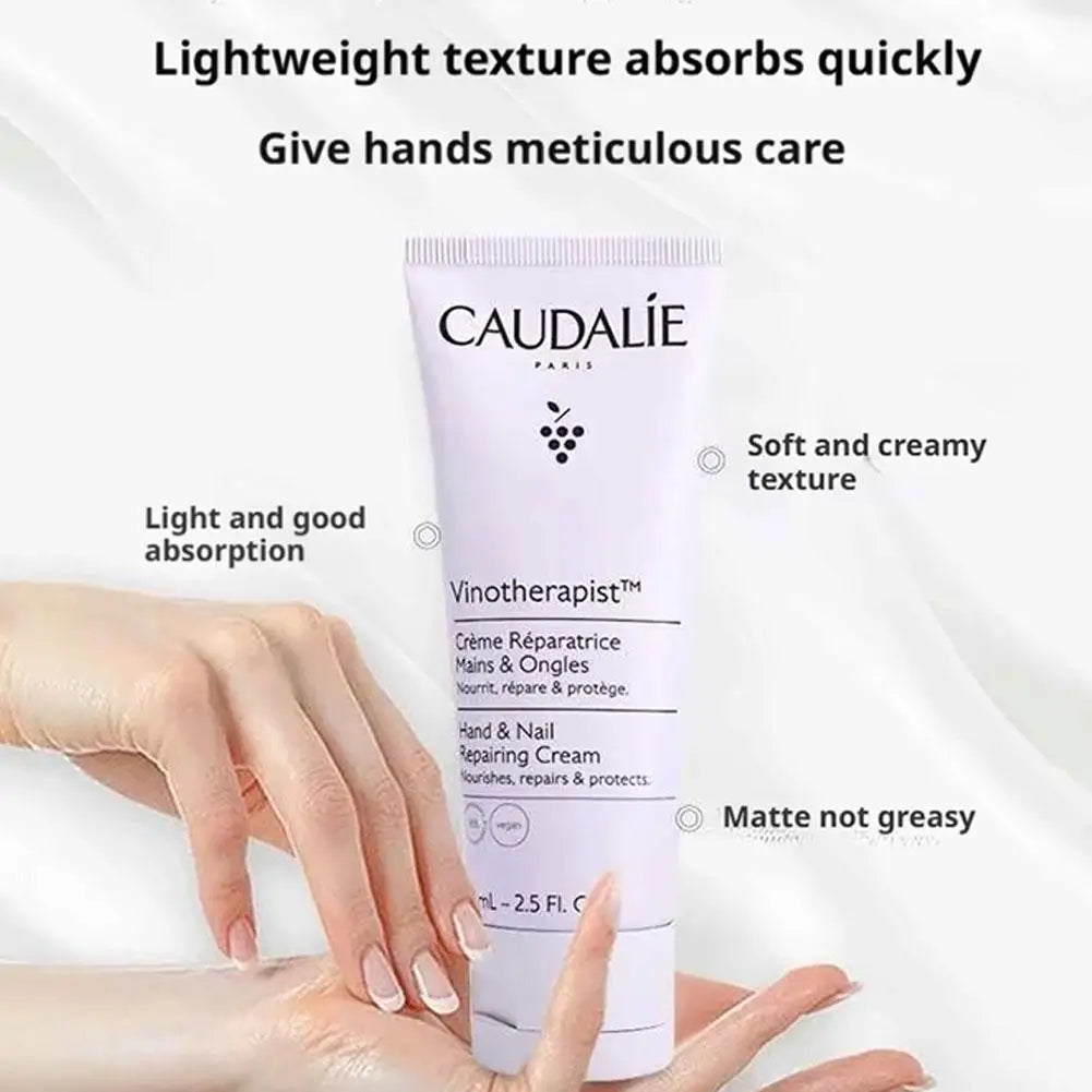 Caudalie Crème Mains Éclat Raisin – Hydratation Profonde & Soin Blanchissant Nourrissant