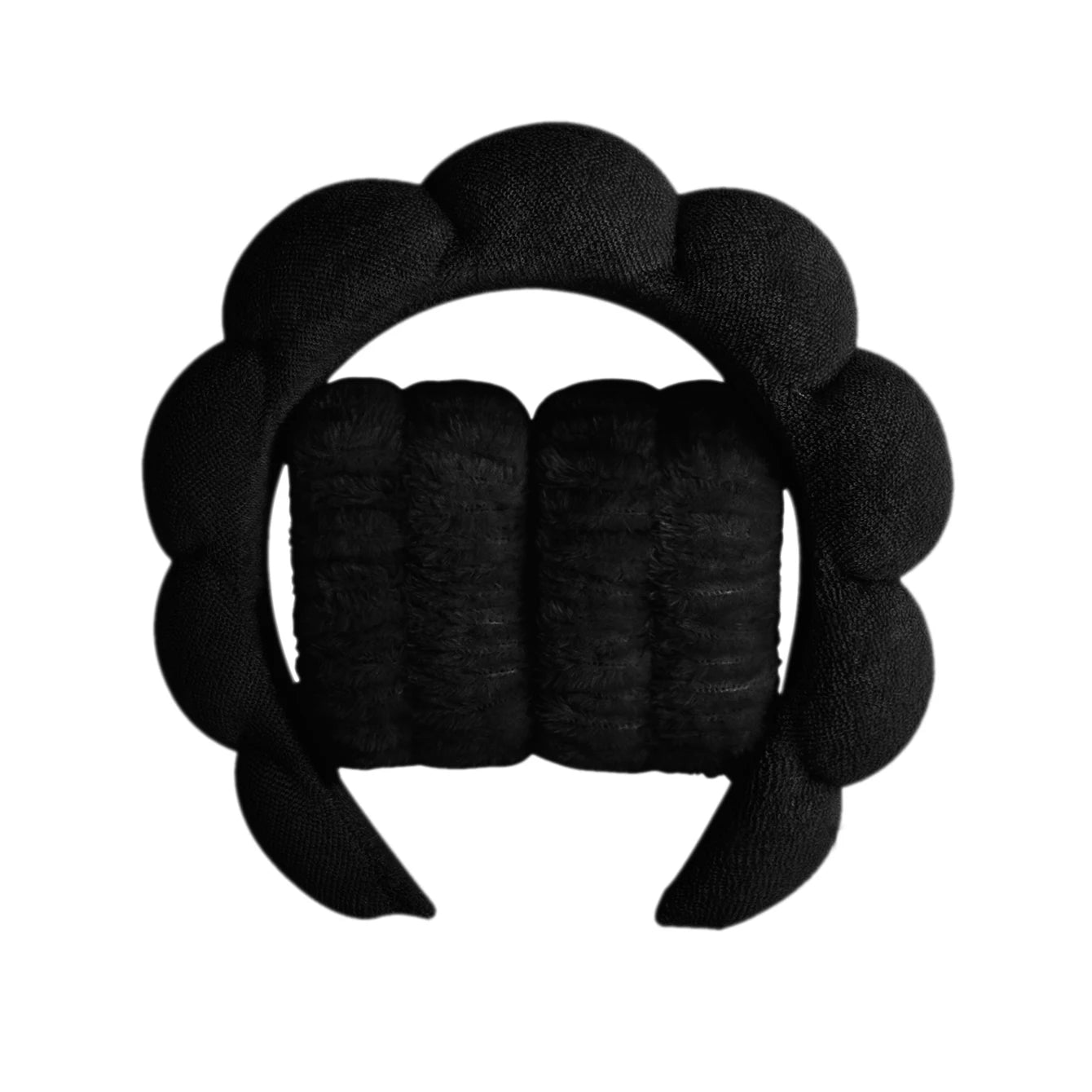 Set Spa Microfibre 3 Pièces - Bandeaux Lavage Visage & Chouchous Soin