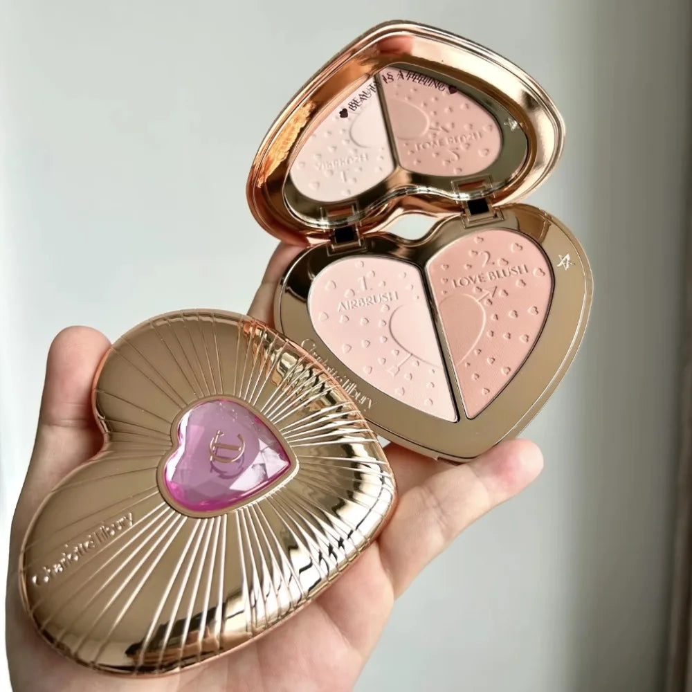 Limited edition Charlotte Tilbury Bicolor Heart Radiance Blush