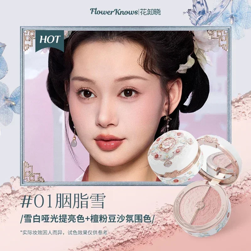 Blush Duo Flower Knows Butterfly Cloud - Teinte Pêche Fini Mat Collection Collier Nuage