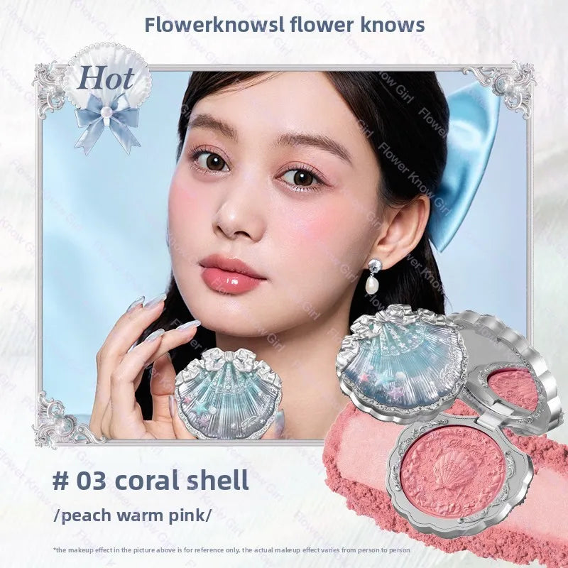 Blush Duo Flower Knows Butterfly Cloud - Teinte Pêche Fini Mat Collection Collier Nuage