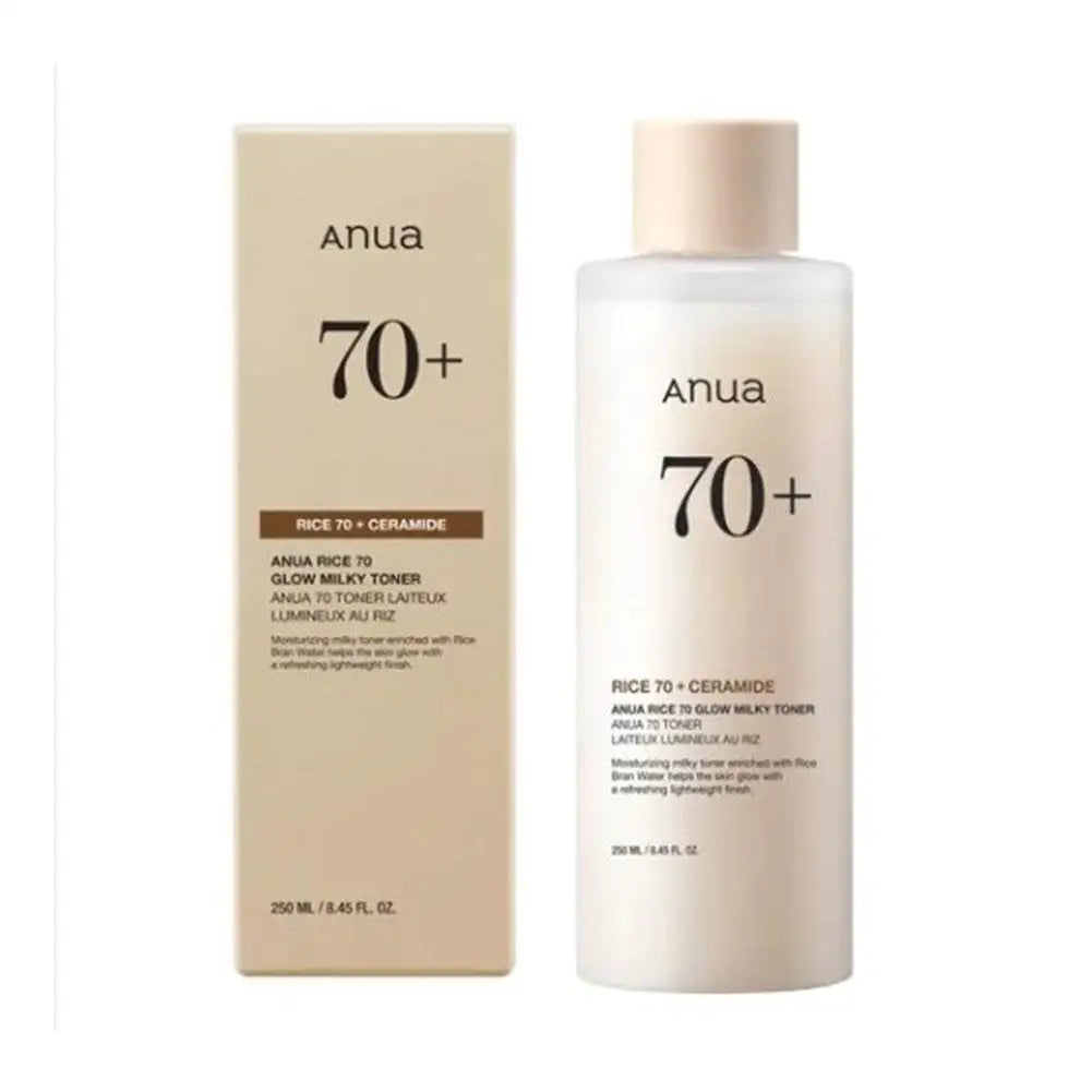 Toner Anua Rice 70 Glow - Eau de Riz 70% Hydratant Éclaircissant Texture Laiteuse Céramide