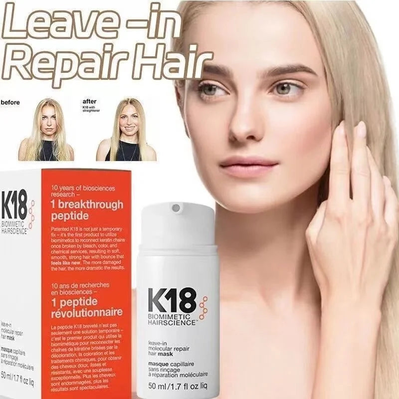 K18 Molecular Repair Hair Mask – Leave-In Keratin Treatment