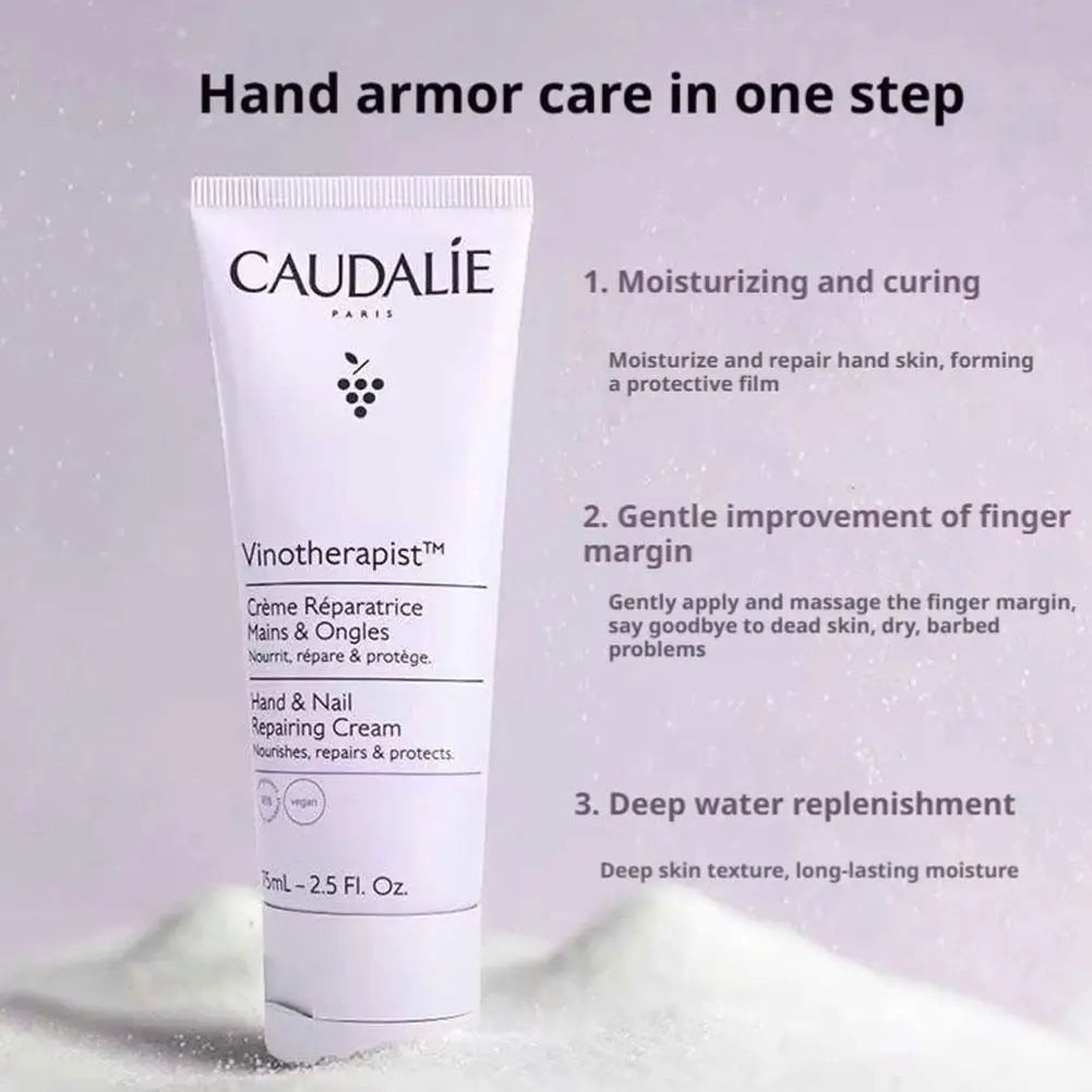 Caudalie Crème Mains Éclat Raisin – Hydratation Profonde & Soin Blanchissant Nourrissant