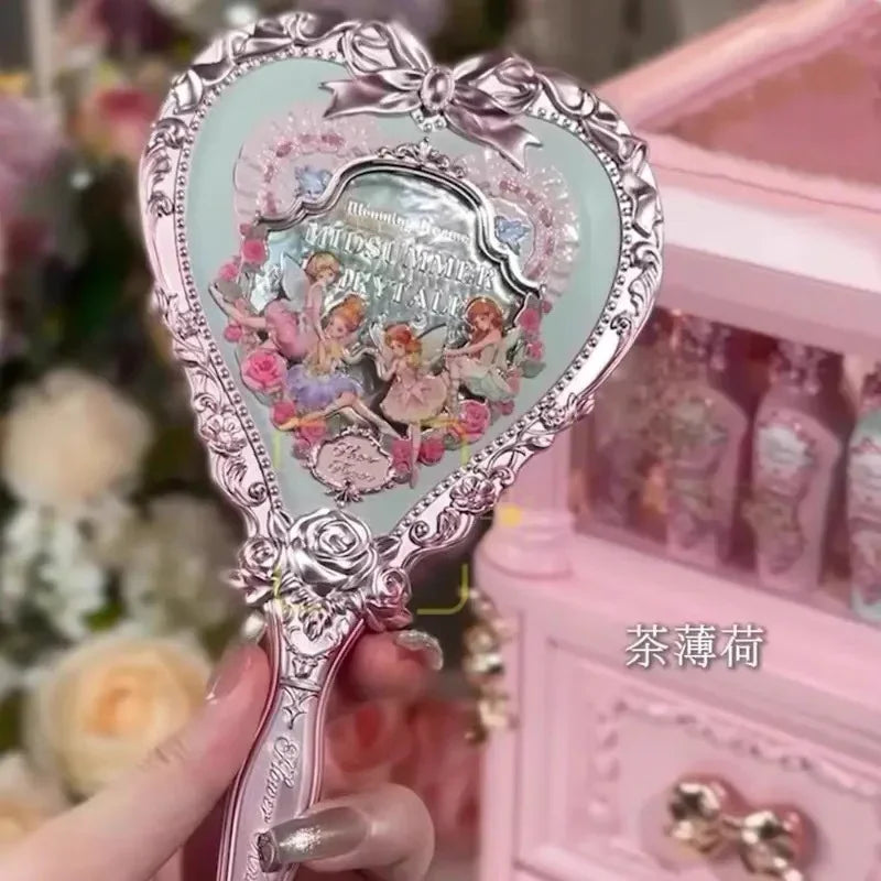 Miroir à Main Flower Knows Conte de Fées d'Été - Vert Menthe & Rose Laiteux Collection Romantique