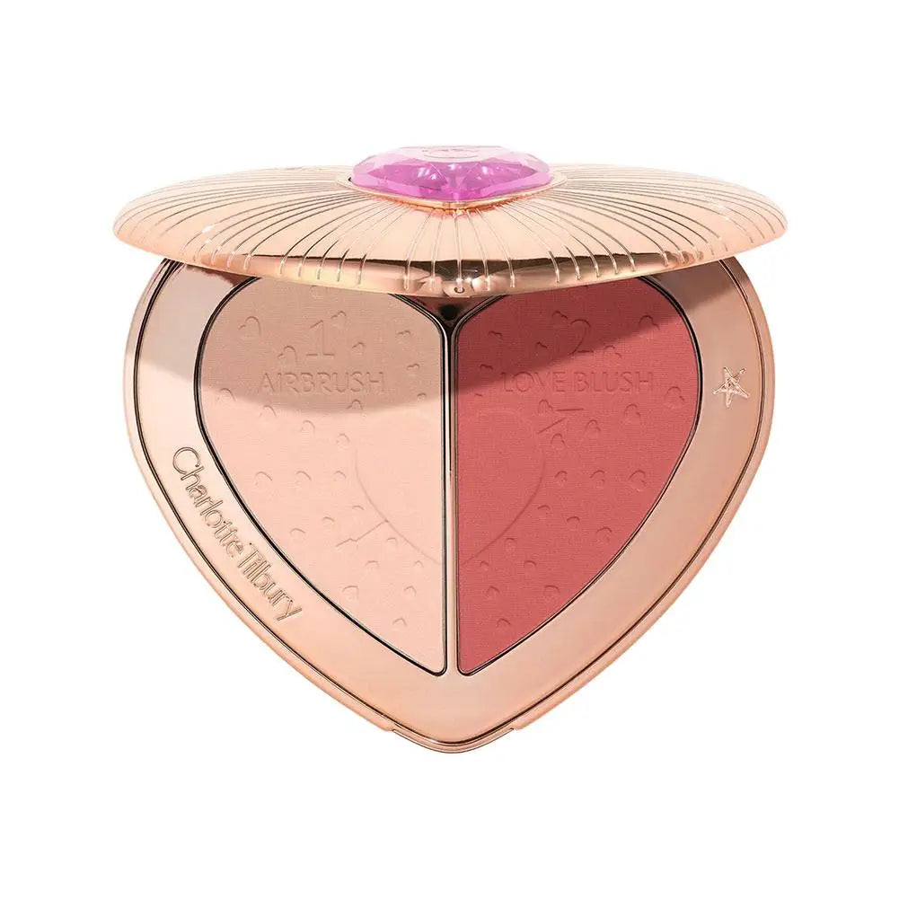 Limited edition Charlotte Tilbury Bicolor Heart Radiance Blush