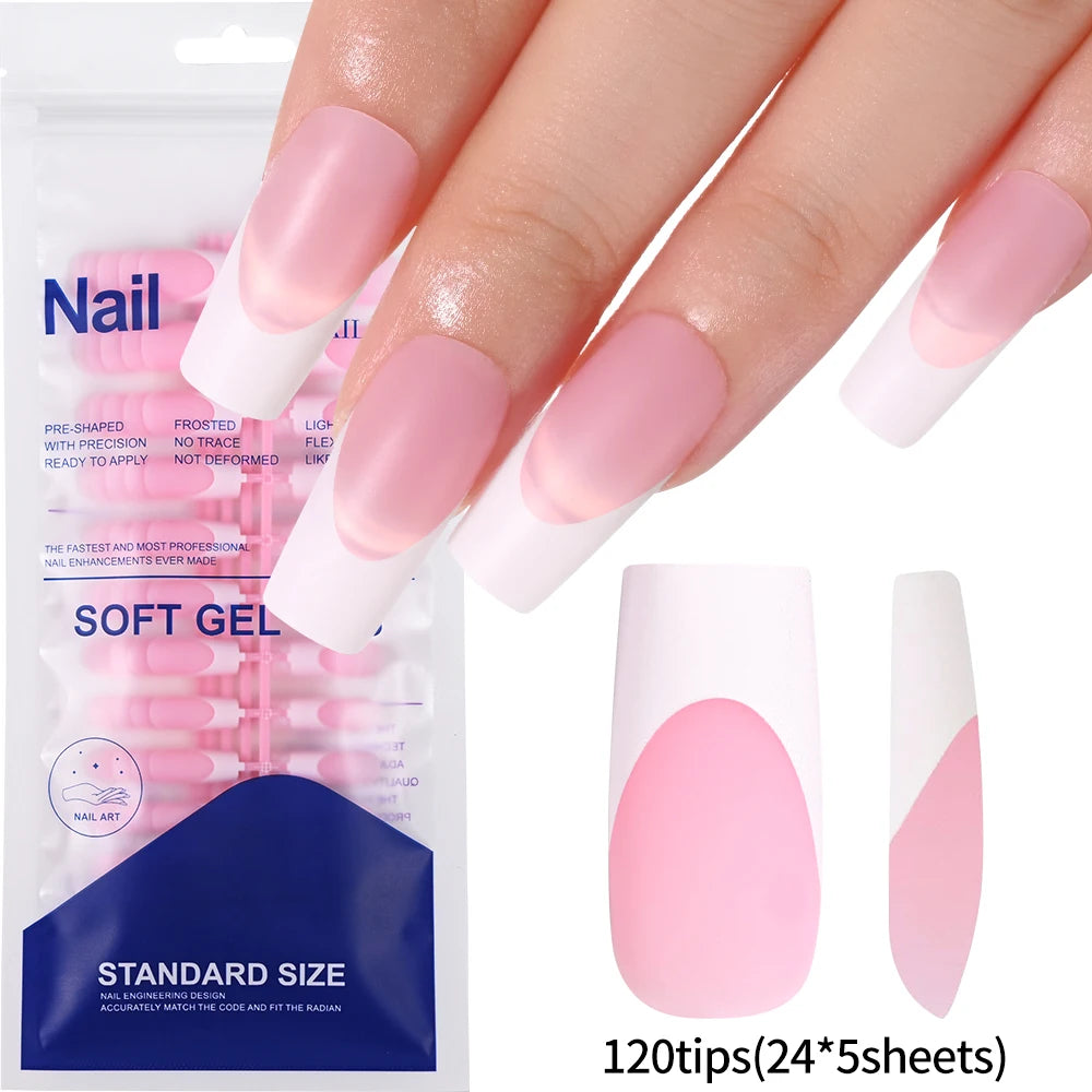 120 faux ongles acryliques – Ongles press-on
