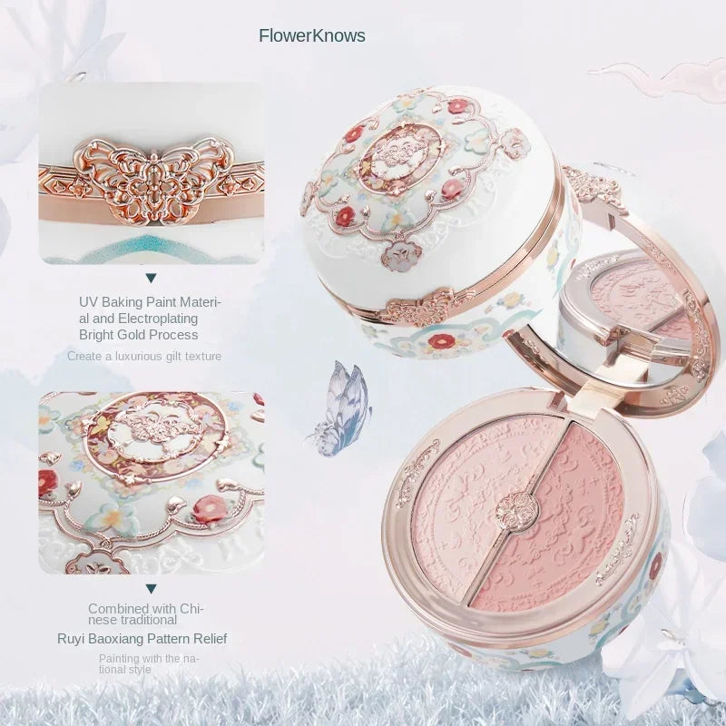 Blush Duo Flower Knows Butterfly Cloud - Teinte Pêche Fini Mat Collection Collier Nuage